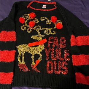 Fuzzy Fab-YULE-ous Christmas Sweater- XXL
